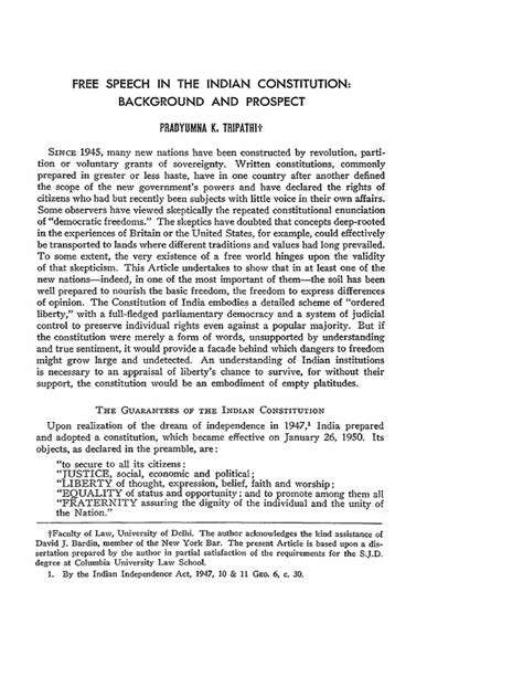 Indian Constitution Speech