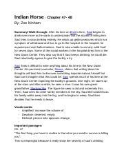 Indian Horse Chapter Summary