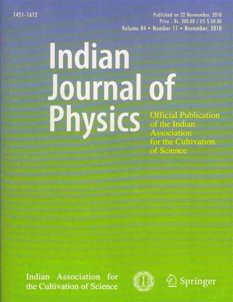 Indian Journal Of Physics