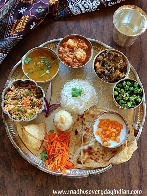 indian lunch menu for guests vegetarian