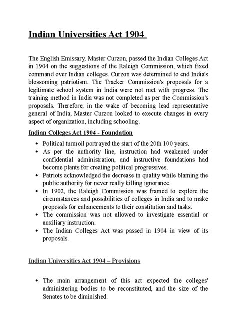 Indian University Act