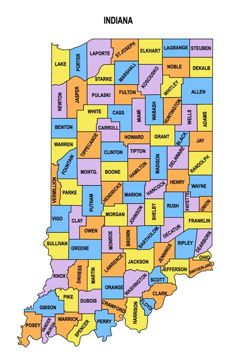 indiana county map
