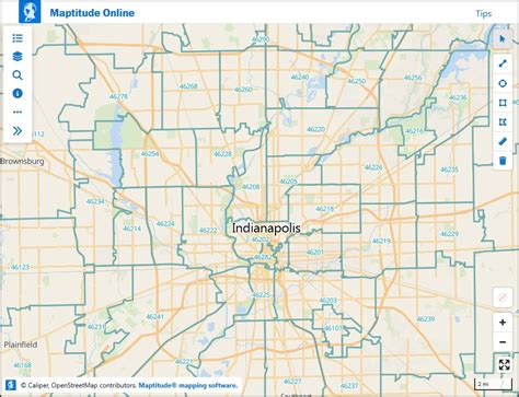 indiana indianapolis zip code
