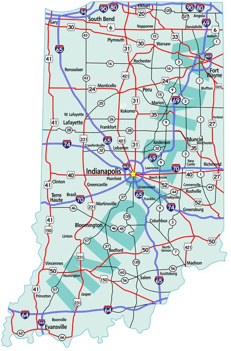 indiana state map