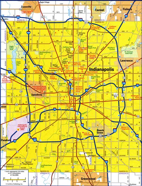 Indianapolis City Map