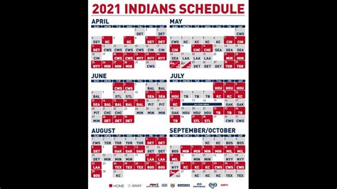 indians game schedule