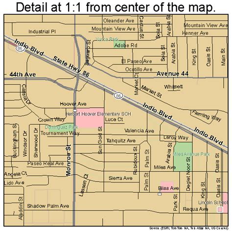 indio california map