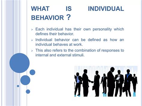 Individual Behaviour In Ob