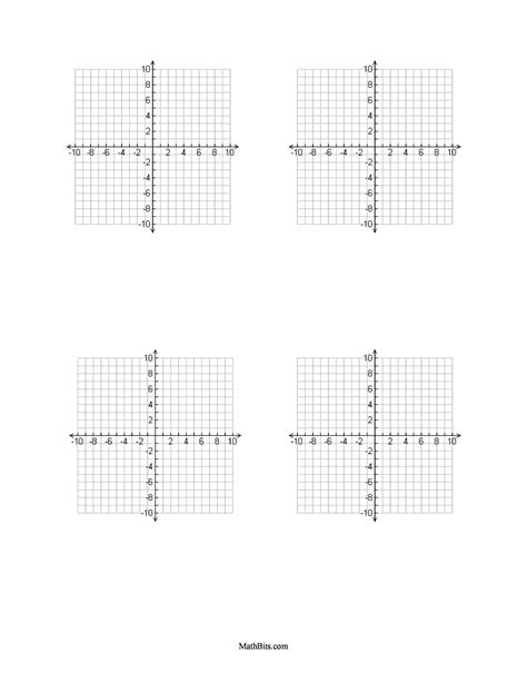 Download Individual Graphs Graph Paper Printouts 