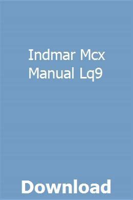 Indmar Mcx Manual