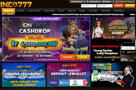 INDO777 MAXWIN 🌡️ Indo777: Daftar Situs Online Games Terbesar di Indonesia