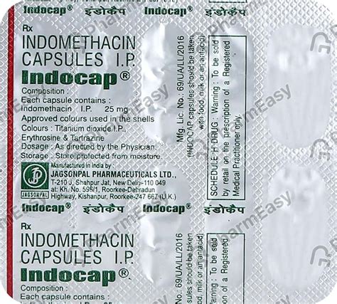 Indocap 25 Mg