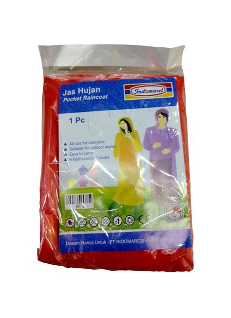 Indomaret Jas Hujan Disposable Dewasa Pck Klik Indomaret Mantel Plastik Alfamart - Mantel Plastik Alfamart