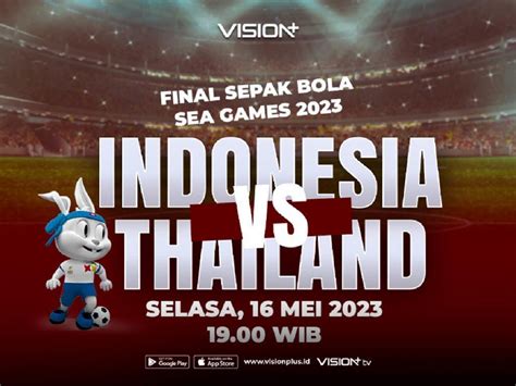 indonesia vs thailand sea games 2023 di tv mana