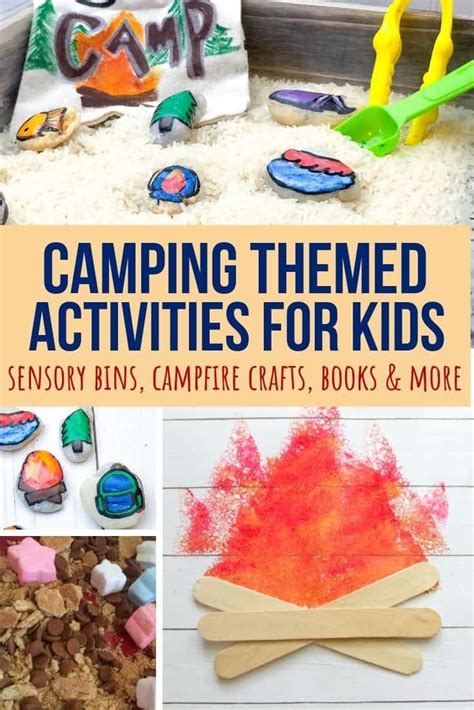 Indoor Camping Activities For Kids Science Sensory And Camping Themed Science Activities - Camping Themed Science Activities