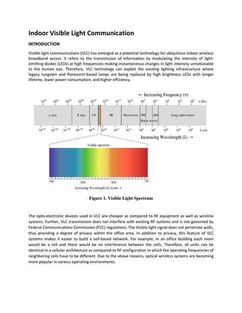Indoor Visible Light Communication Without Line Of Sight