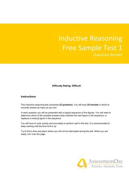 inductive reasoning solutions pdf aptitude test