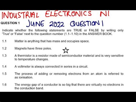 Industrial Electronics N1 Question Papers And Memo