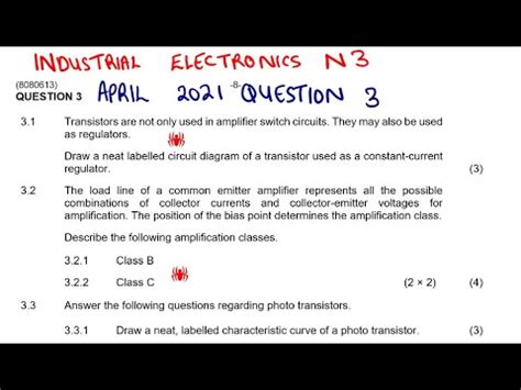 Industrial Electronics N3 Previous Question Papers 2013