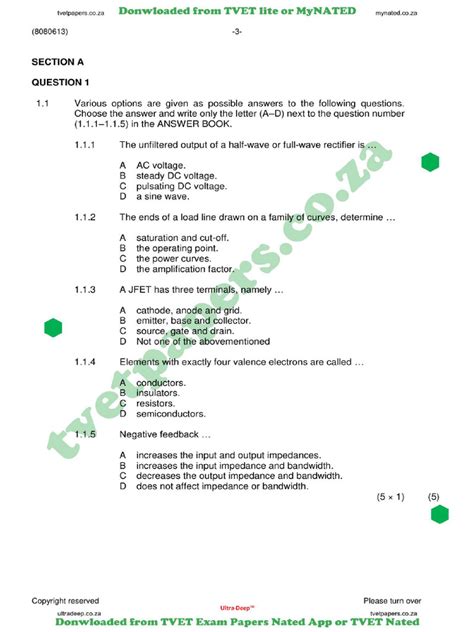 Industrial Electronics N3 Question Papers
