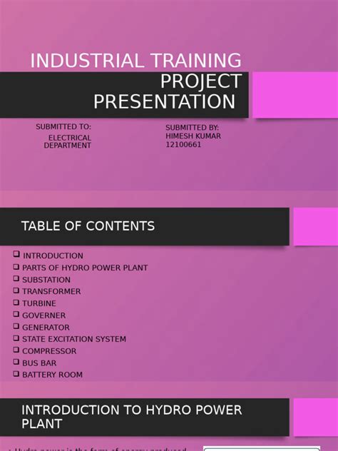 Industrial Training Project