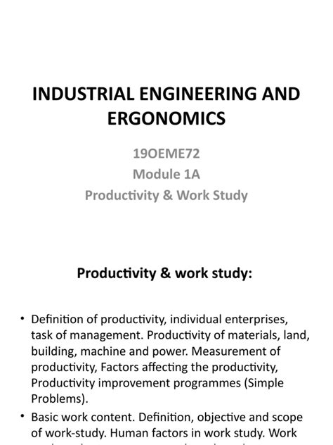 Read Industrial Engineering And Ergonomics Vtu Notes 