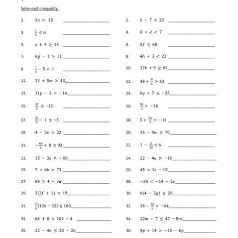 Ineqaulities Worksheet 8th Grade   Ti89 Online - Ineqaulities Worksheet 8th Grade