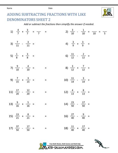 Inequalities With Addition Subtraction Of Fractions Learn Bright Solving Inequalities With Fractions Worksheet - Solving Inequalities With Fractions Worksheet