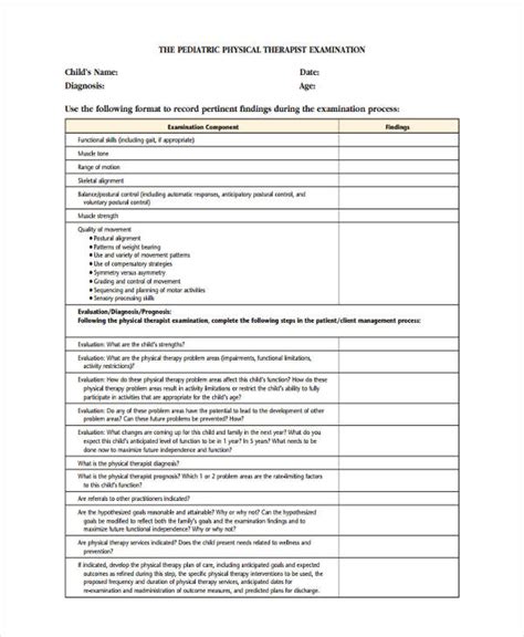 Download Infant Physical Exam Documentation Example 