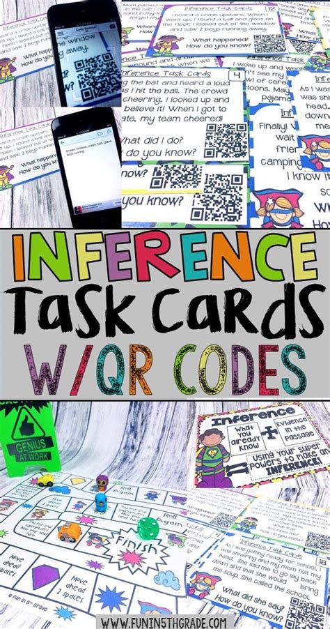 Inference Task Cards Making Inferences Game With Qr Inference Task Cards 5th Grade - Inference Task Cards 5th Grade