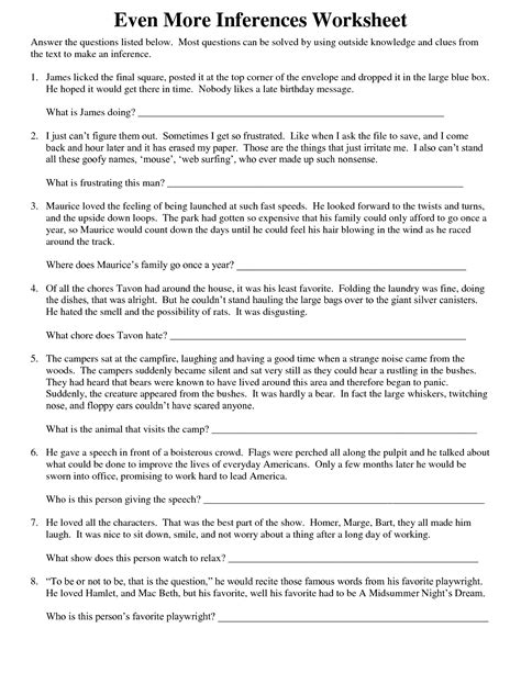 Inferences Worksheet High School   Inference Worksheets For Effective Learning Storyboardthat - Inferences Worksheet High School