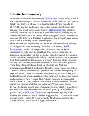 Infinite Jest Summary By Chapter
