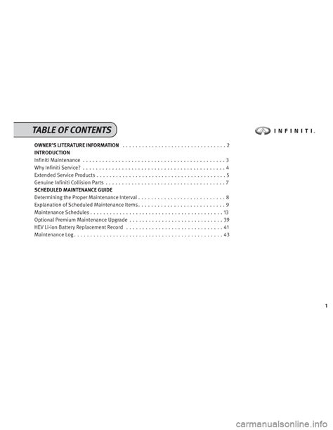 Full Download Infiniti Service And Maintenance Guide 2004 