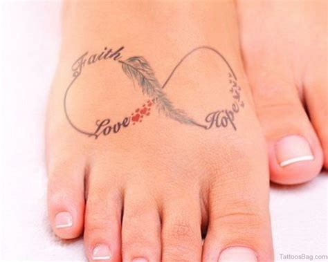 Infinity Tattoos On Foot