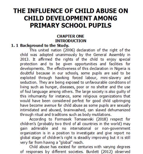 Full Download Influence Of Child Abuse On Classroom Behaviour And 