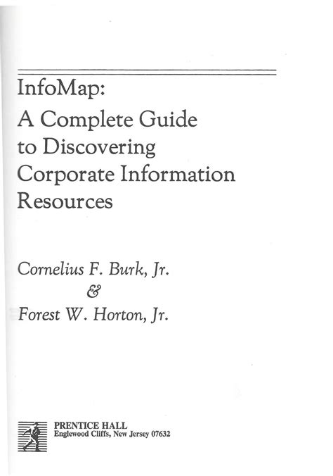 Full Download Infomap A Complete Guide To Discovering Corporate Information Resources 
