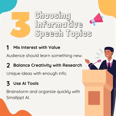 infomercial speech ideas