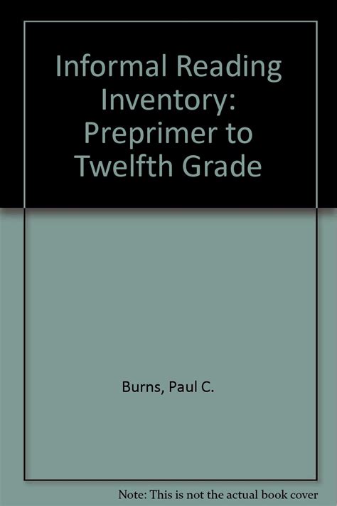 Read Online Informal Reading Inventory Preprimer To Twelfth Grade 