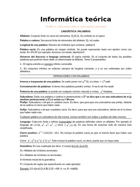Informatica Teorica