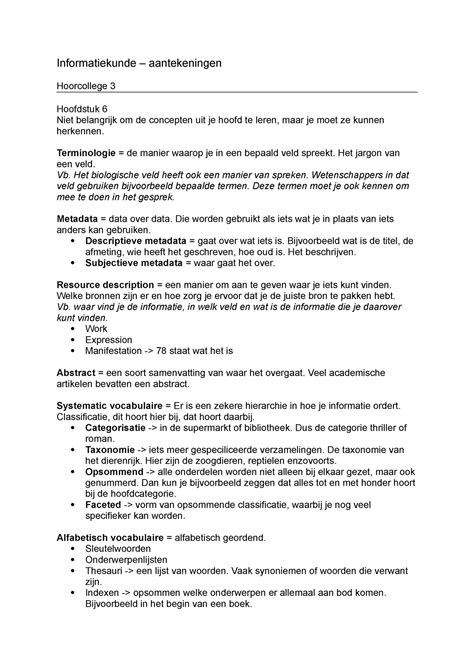 informatiekunde node