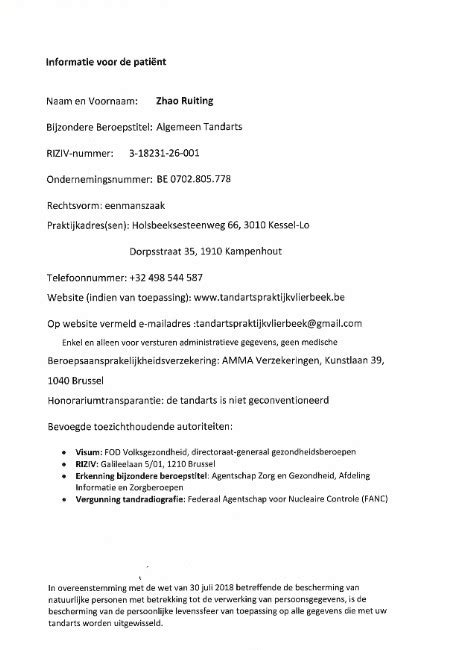 informatieverplichting uitleg