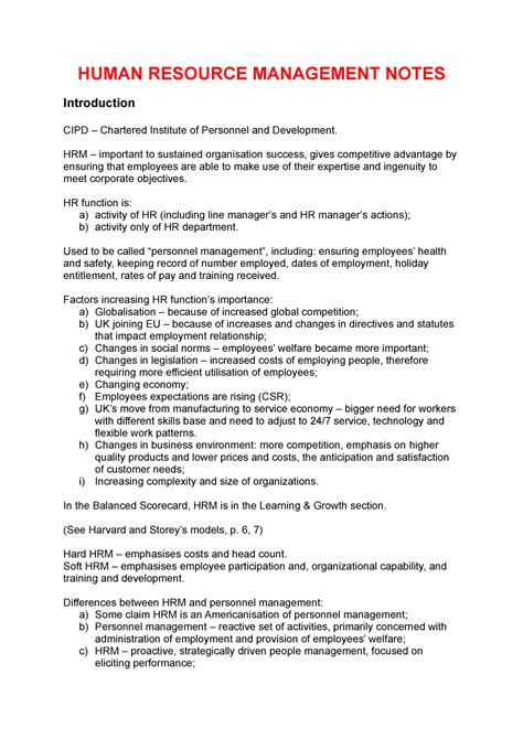 Information Resource Management Lecture Notes