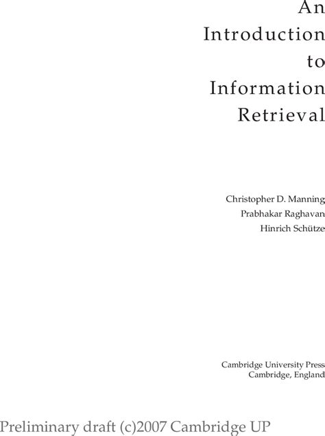 information retrieval solution manual