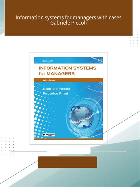 Full Download Information Systems For Managers Piccoli Pdf 