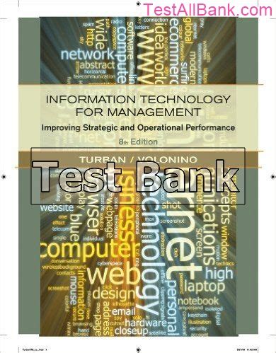 Download Information Technology For Management 8Th Edition Test Bank 