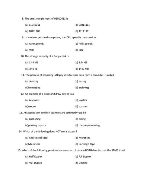 Full Download Information Technology Quiz Questions And Answers Mcq 