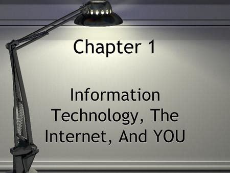 Full Download Information Technology The Internet And You 