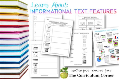 Informational Text Features The Curriculum Corner 123 Features Of An Information Text - Features Of An Information Text