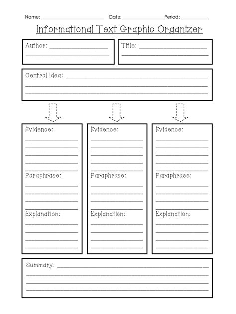 Informational Writing Graphic Organizer Worksheet Informational Paragraph Graphic Organizer - Informational Paragraph Graphic Organizer