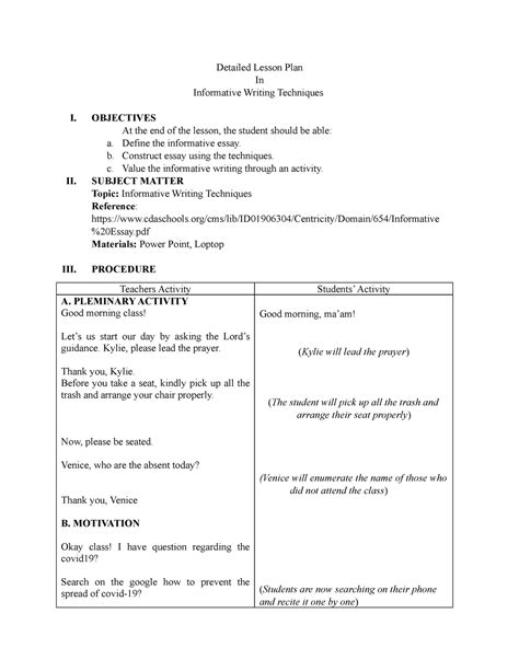 Informative Writing Activities   Informative Lesson Plans And Activities Seven Steps To - Informative Writing Activities